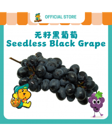 Black Grapes Seedless (500g/pkt)
