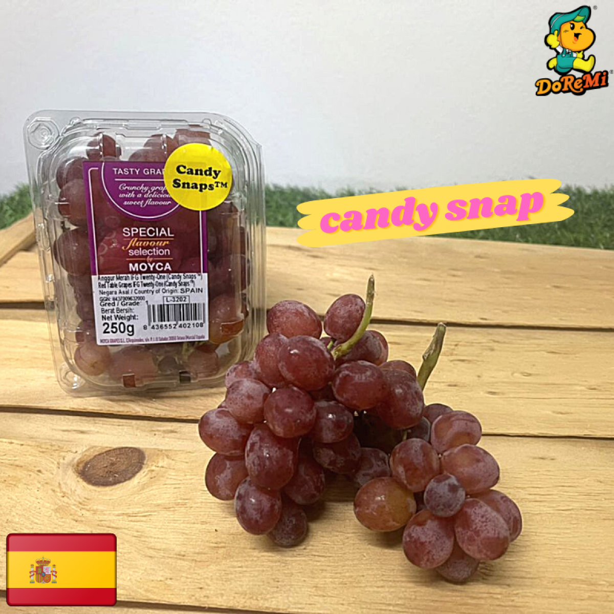 Spain Moyca Candy Snap Grapes (250g/pkt)