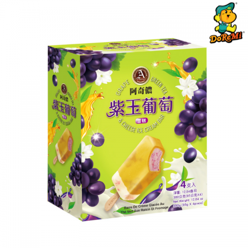 Grape Green Tea & Cheese Ice Cream (4pcs/box)
