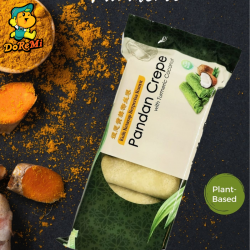 V-Nion Pandan Crepe with Turmeric Coconut (Kuih Ketayap) (6pcs/12pcs)