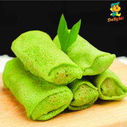 V-Nion Pandan Crepe with Turmeric Coconut (Kuih Ketayap) (6pcs/12pcs)