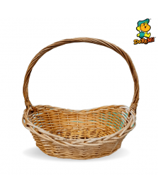 Wicker Hamper/Gift Basket with Decor (14")