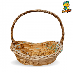 Wicker Hamper/Gift Basket with Decor (14")