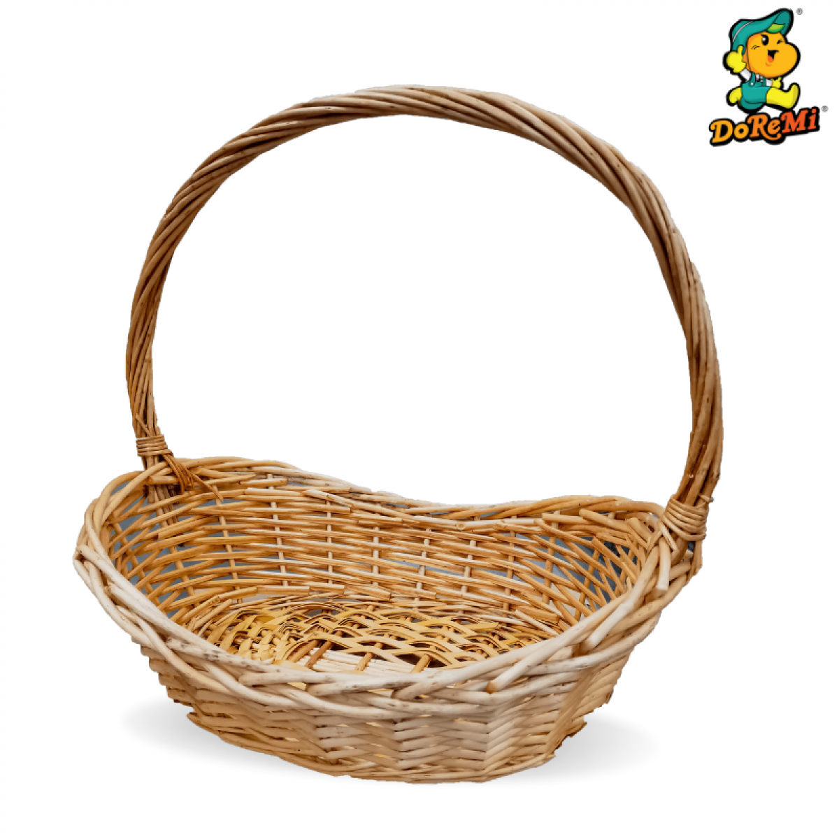 Wicker Hamper/Gift Basket with Decor (14")