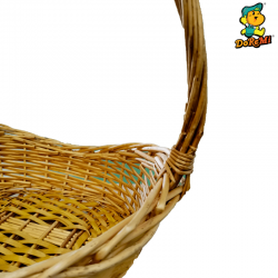 Wicker Hamper/Gift Basket with Decor (14")