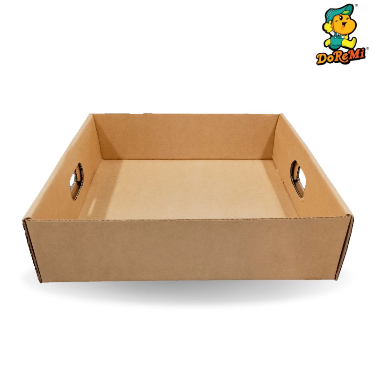 Cardboard Hamper/Giftbox Tray with Decor (36L x 35W x 9.5H)cm